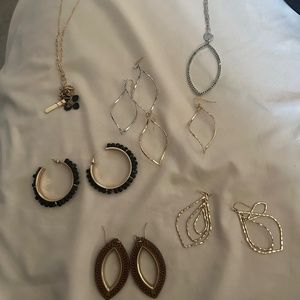 Maurice’s earrings and necklace